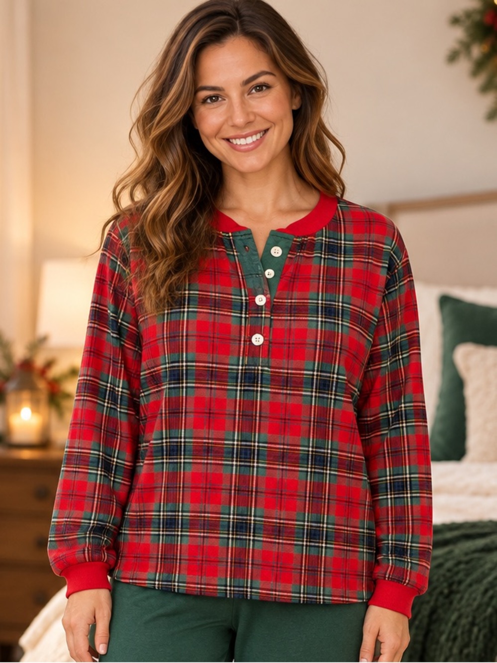 Abercrombie & Fitch Plaid Pajama Top